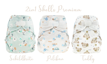 Blümchen 2in1 OneSize ECO Shell Kletter Cozy Designs (3-16kg)